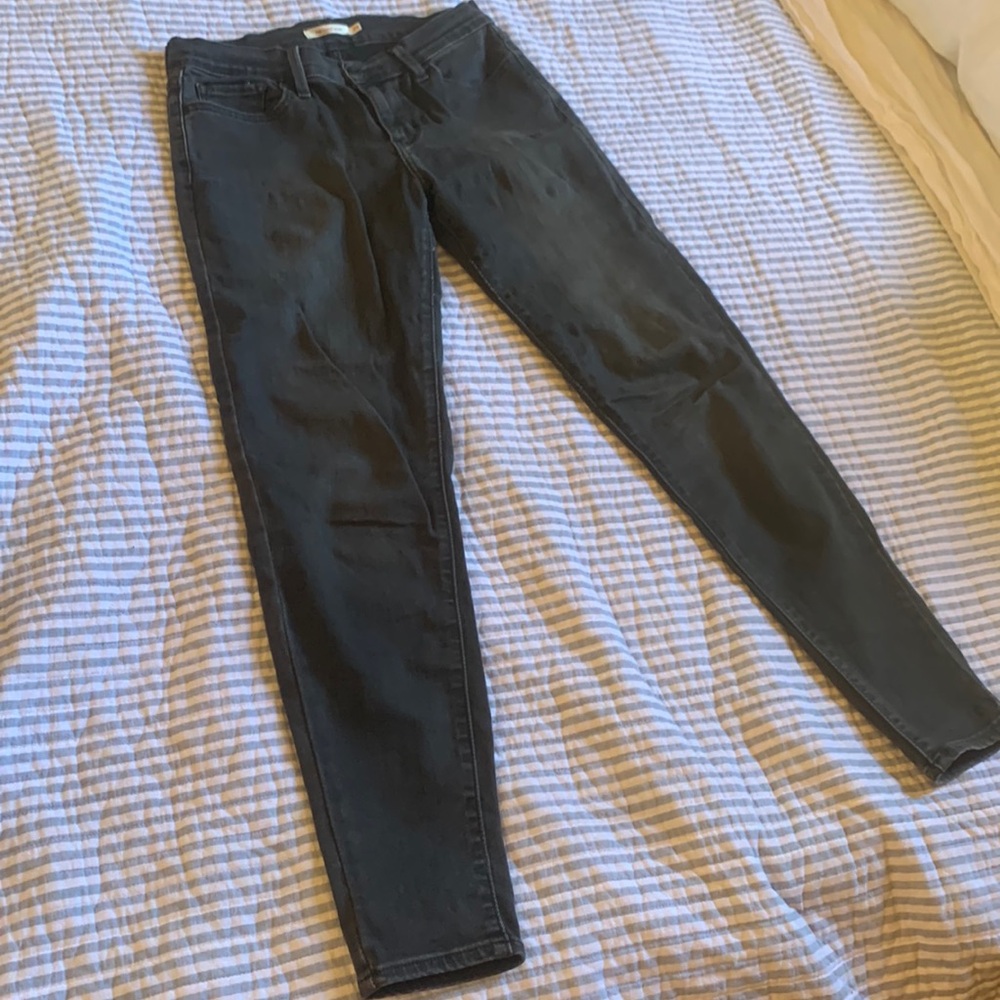 Levi’s 710 Super Skinny Black Grey Jeans